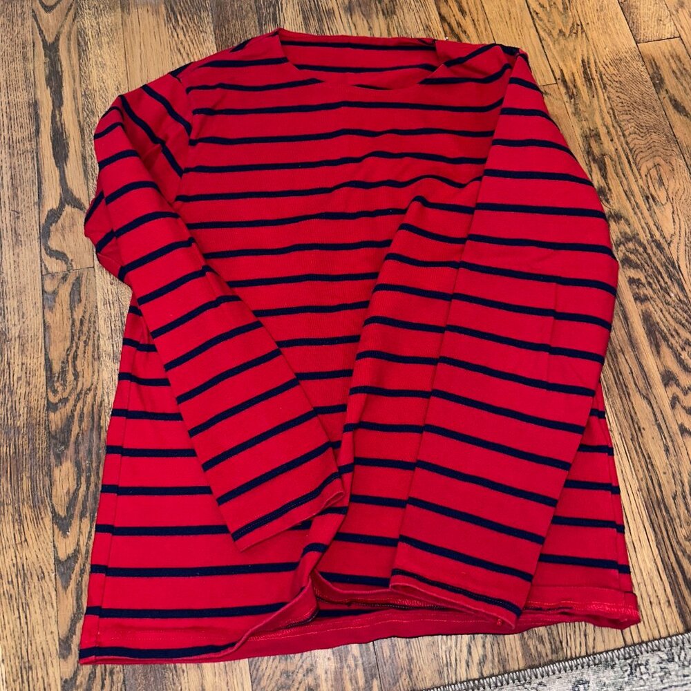 American Apparel Red / Blue Sailor Stripe sweater - Size Medium